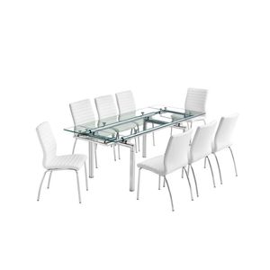 Juego de Comedor Salamanca  8 Sillas Blanco