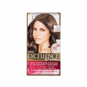 Tinte para Cabello EXCELLENCE 5.1 Castaño Claro Cenizo Caja 1un