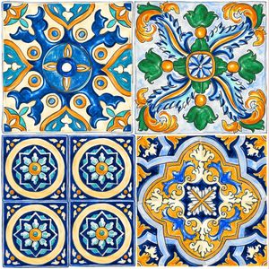Láminas decorativas para piso/pared Mexican Tile x6u