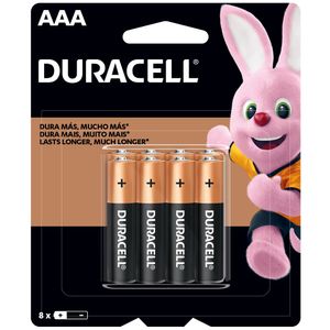 Pila Alcalina DURACELL AAA Paquete 8un
