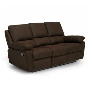 Sillón Reclinable 3 Cuerpos Bruno Chocolate