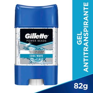 Desodorante en Barra para Hombre GILLETTE Power Beads Cool Wave Frasco 82g