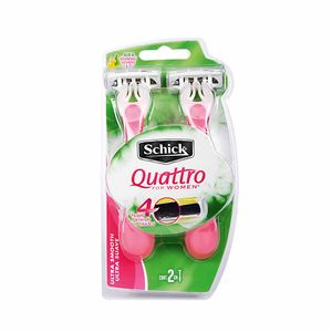 Máquina de Afeitar SCHICK Quattro Desechable Paquete 2un