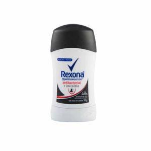 Desodorante en Barra para Mujer REXONA Antibacterial Invisible Frasco 50g