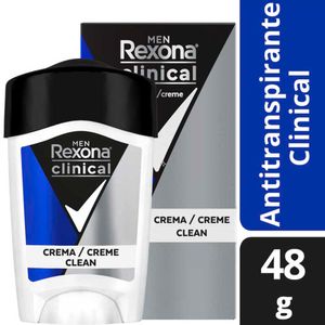 Desodorante en Barra para Hombre REXONA Clinical Frasco 48g