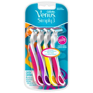 Máquina de Afeitar GILLETTE Venus Simply Paquete 4un