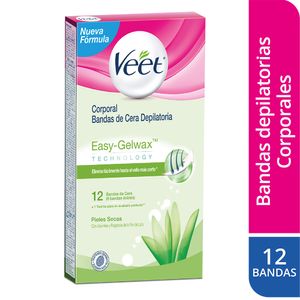 Bandas Depilatorias VEET Piel Seca Paquete 6un