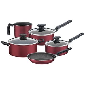 Juego de Ollas Bergamo 8 Piezas Rojo