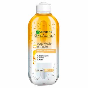 Agua Micelar en Aceite GARNIER SkinActive Frasco 400ml