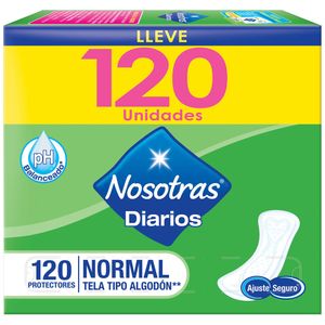 Protectores Diarios NOSOTRAS Normal Paquete 120un