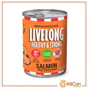 Comida Para Perros Livelong Salmon Sweet Potato 362 Gr