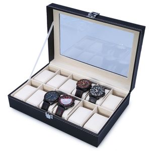 Organizador de Relojes Capacidad para 12 Relojes Cuero Artificial