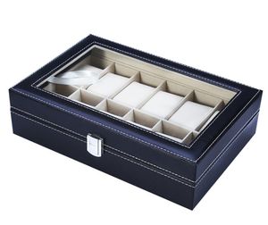 Organizador de Relojes Capacidad para 12 Relojes Cuero Artificial