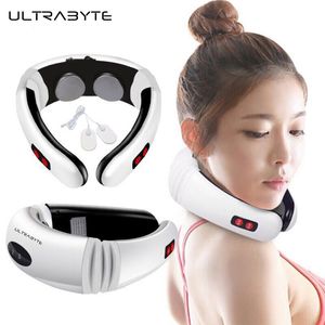 Masajeador Eléctrico Ultrabyte MY-518 con Electrodos y Discos Magnéticos 3D para el Cuello y Espalda