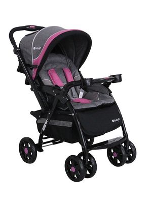 Coche Cuna Ebaby YODIE 1142 Con Cubrepies Rosado