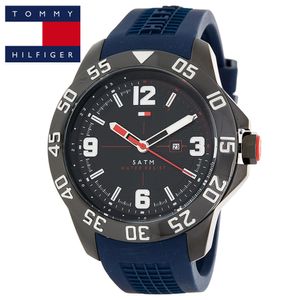 Reloj Tommy Hilfiger Cole 1790984 Acero Inoxidable Correa De Silicona Azul