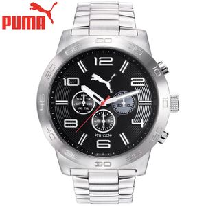 Reloj Puma Definition PU104221003 Multifuncional Hombre Acero Inoxidable Plateado Negro
