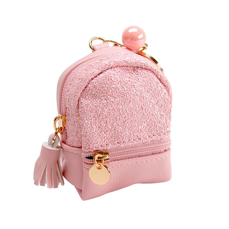 Monedero Miniso forma de Mochila Rosado 84769