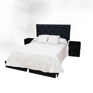 Juego de dormitorio Osmán JP Stylos 2 veladores 2 plazas