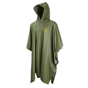 Poncho a prueba de agua Verde National Geographic
