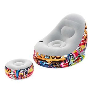 Sillón con Ottoman Grafiti Bestway 121 x 100 x 86 cm