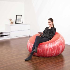 Sillón inflable Bestway Rojo 1.12m x 1.12m x 66cm  Bestway