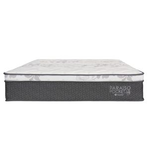 Colchón Paraíso Pocket Star Queen + 2 almohadas + protector