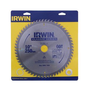 Classic Disco Irwin Miter & Table Circular Saw Blades 10" X 60T , 30 Mm (1", 25Mm, 20Mm, 16Mm (5/8")