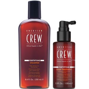 Shampoo Fortalecedor 250ml + Locíón Capilar Fortifying American Crew Men
