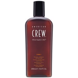 3 In 1 Shampoo, Acondicionador y Body Wash American Crew Men 250ml