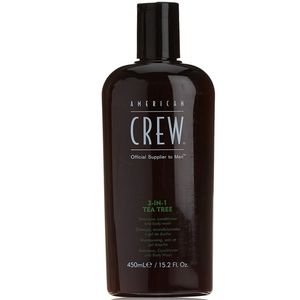 3 In 1 Tea Tree Shampoo, Acondicionador Y Body Wash American Crew Men 450ml