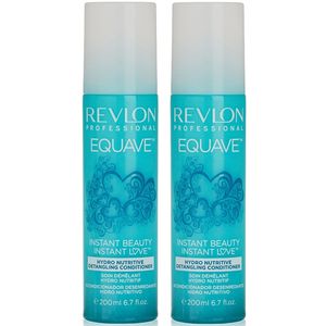 Dúo Spray Acondicionador Desenredante Revlon Equave Hydro Nutritive 200ml
