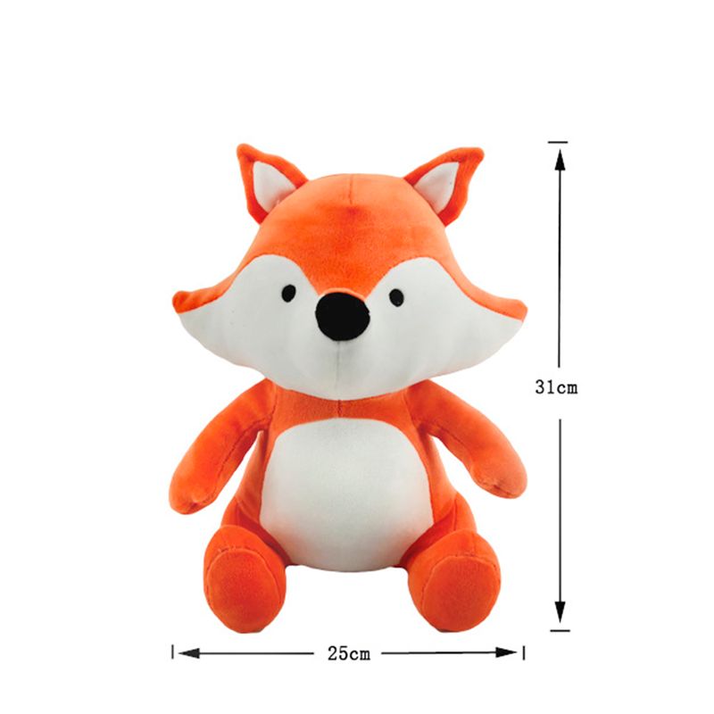 Peluche Zorro Miniso Sentado Naranja