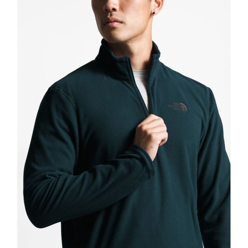 Polera The North Face Hombre tka 100 glacier 1 4 zip Turquesa 99812