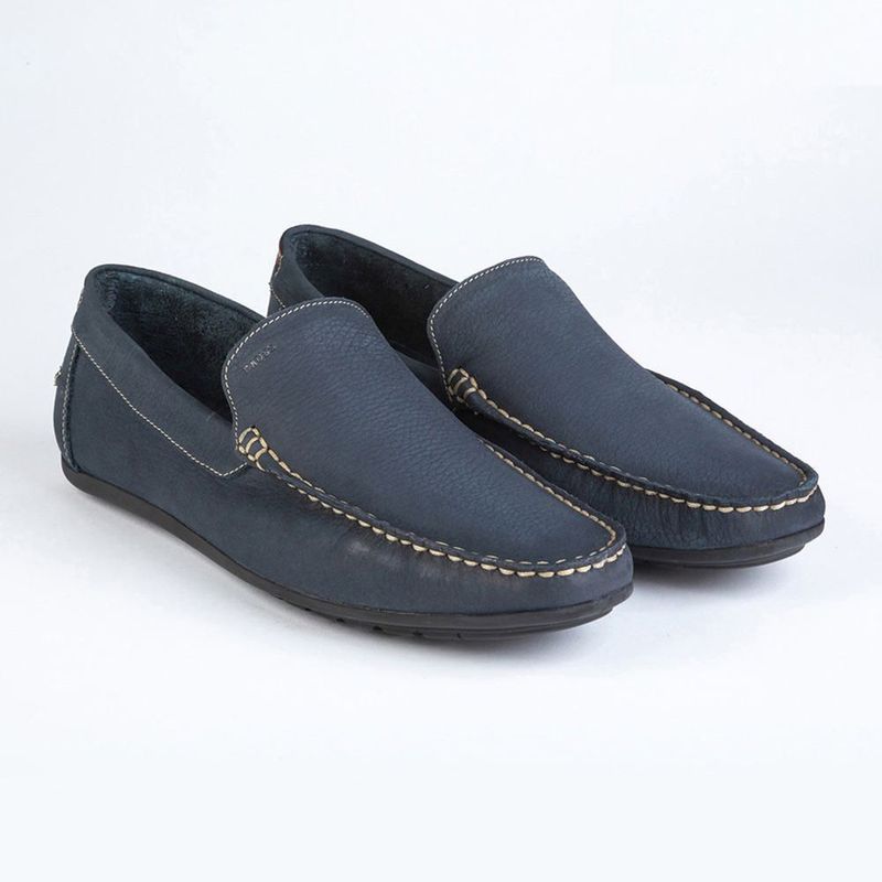 Mocasines Hombre Dauss Planos Azul Real Plaza