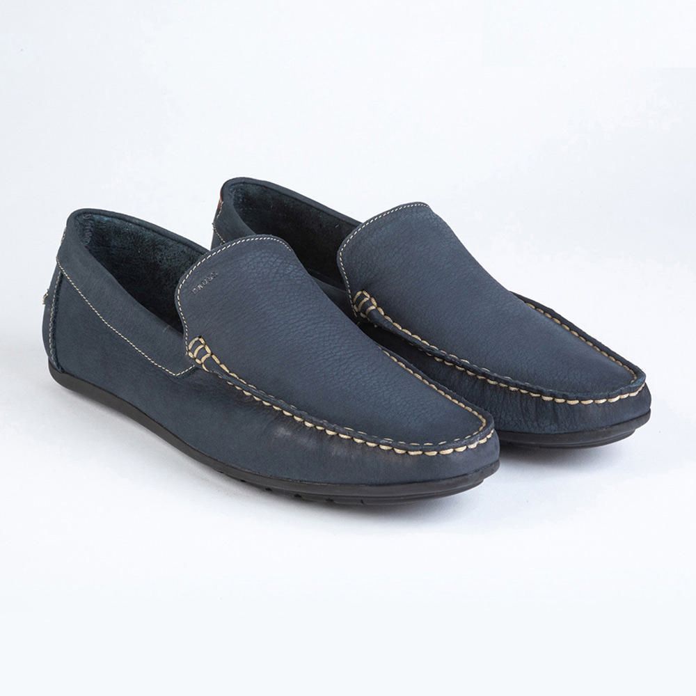 Mocasines Hombre Dauss Planos Azul Real Plaza