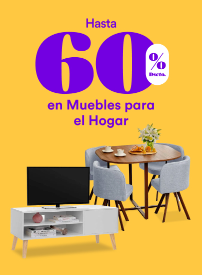 Hasta 60% de descuento en Muebles de Hogar