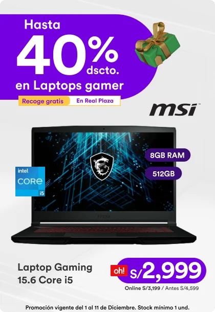 RP_NAVIDAD 01/12_D1_1_Hasta 40% de dscto en Laptops Gamers