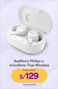 RP_PROMOS QUE RUGEN 23/03/2024_MTF_3_PP Audifono Philips c-microfono True Wireless_23/03/2024_AUDIO