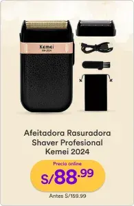 RP_NAVIDAD REAL 01/12/2023_MTF_6_PP Afeitadora Rasuradora Shaver Profesional Kemei 2024_01/12/2023_ELECTROHOGAR